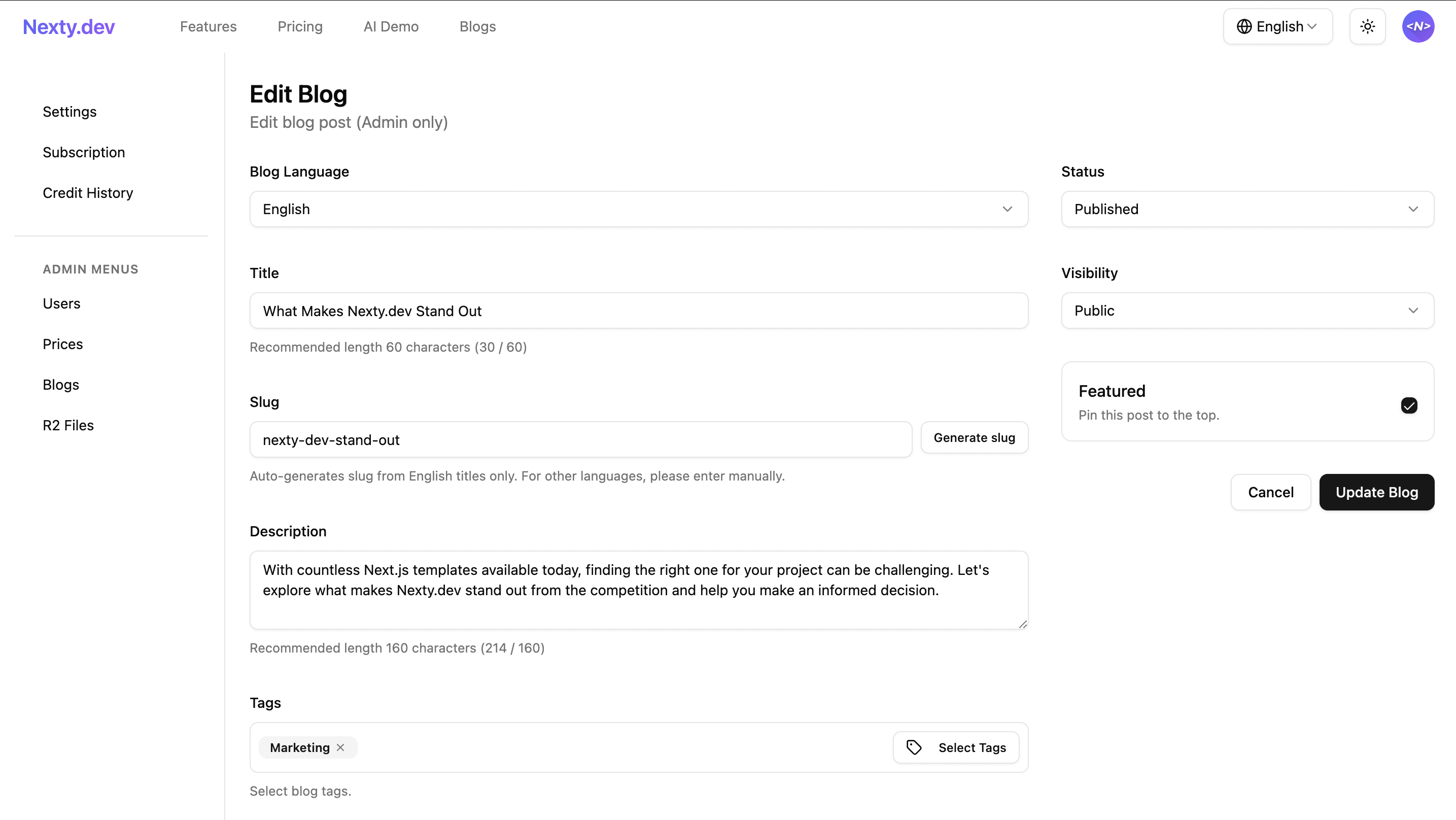 nexty.dev cms form