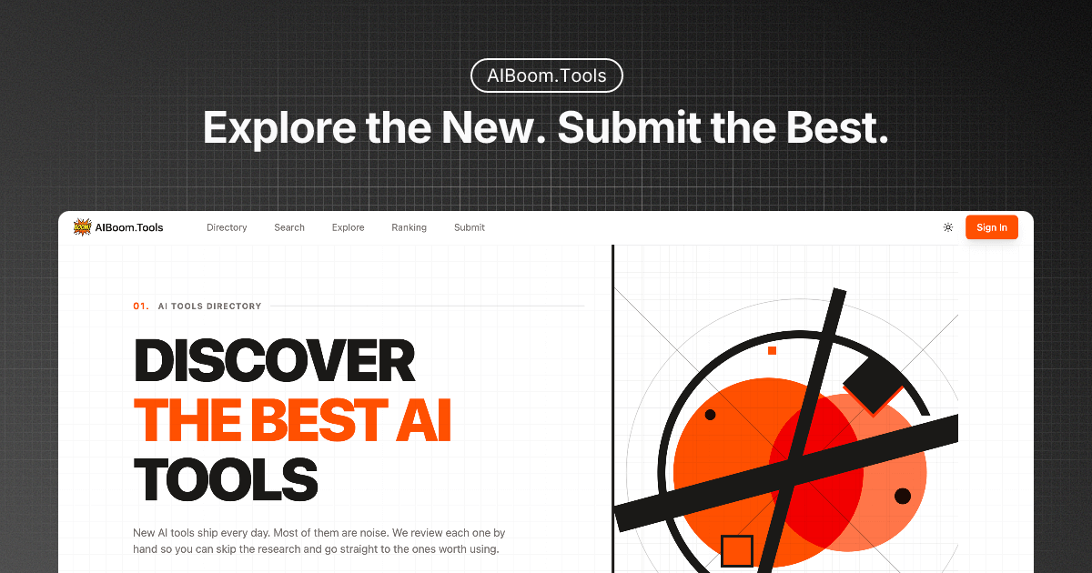 AIBoom.Tools | The Best AI Tools Directory & SaaS List