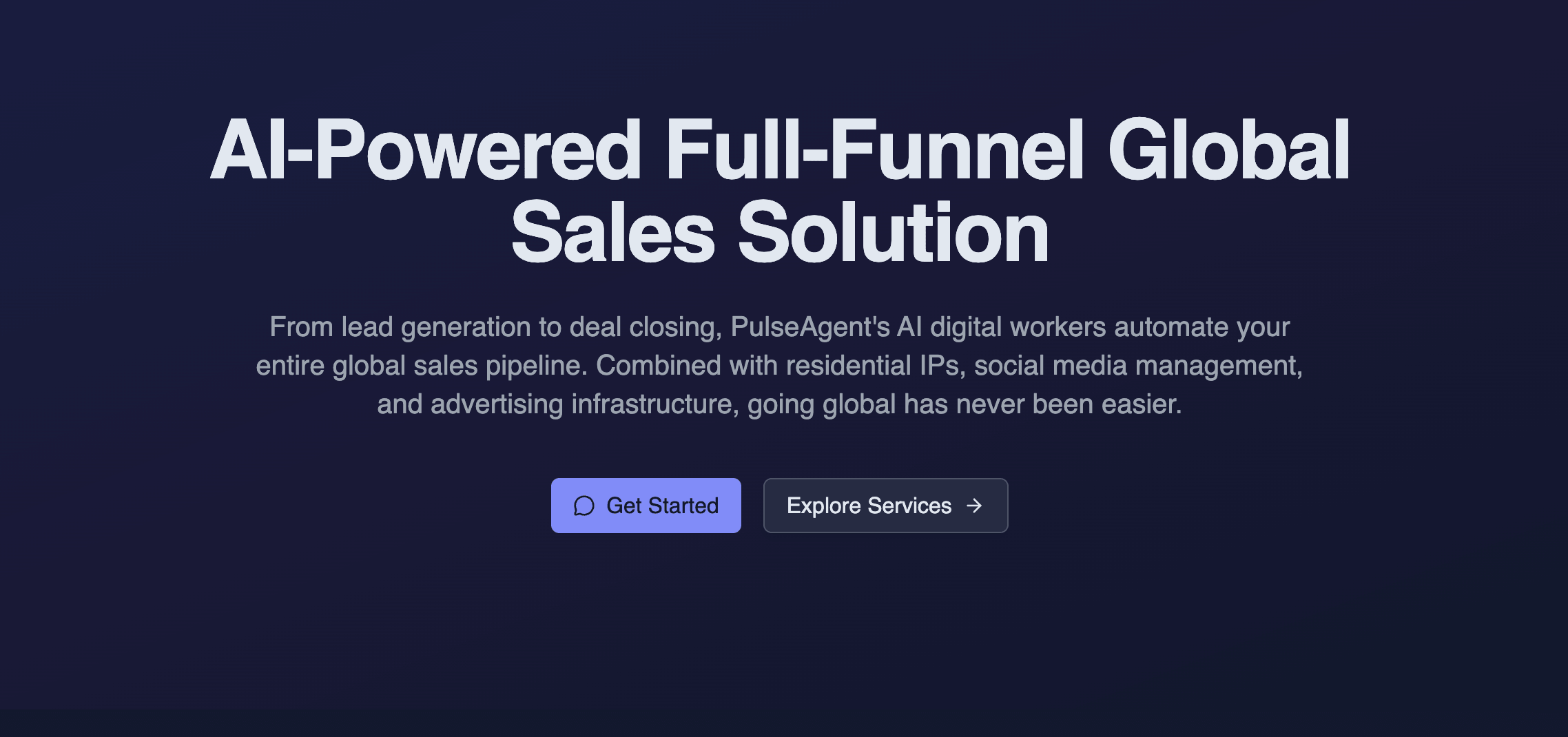 PulseAgent - AI-Powered Global Sales Solutions